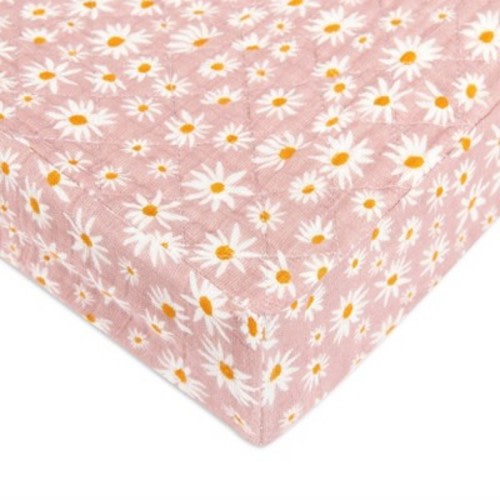 Babyletto Daisy Quilted Muslin Changing Pad Cover