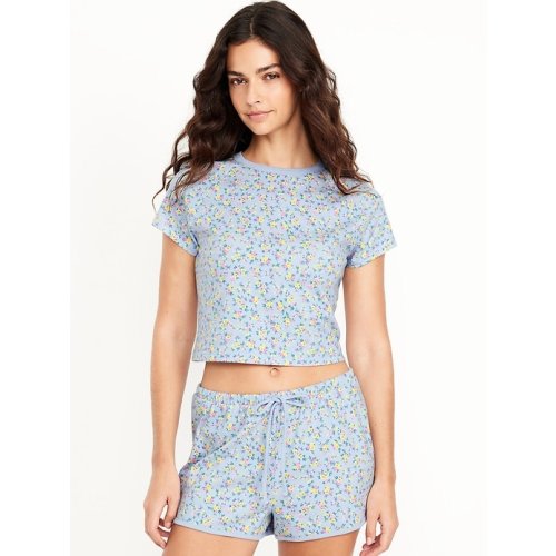 Cropped Jersey Lounge Top