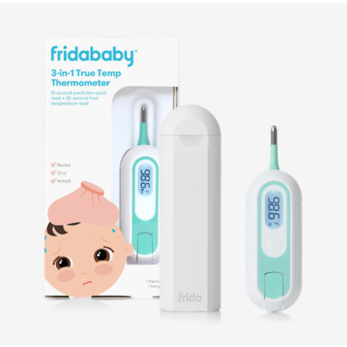Frida Baby 3-in-1 Rectal, Underarm & Oral Thermometer for Kids, Digital Baby Thermometer for Infants, Toddlers, & Kids, FSA/HSA Eligible