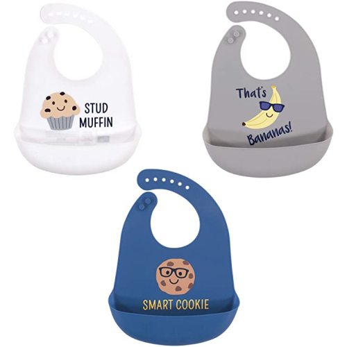 Hudson Baby Unisex Baby Silicone Bibs