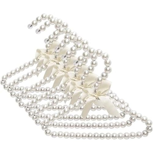 6Pack Baby Pet Dog Clothes Hangers, Mini Cute Pearl Hangers