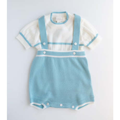 Boys Knitted Shirt Suspender Set | Cygnet Living