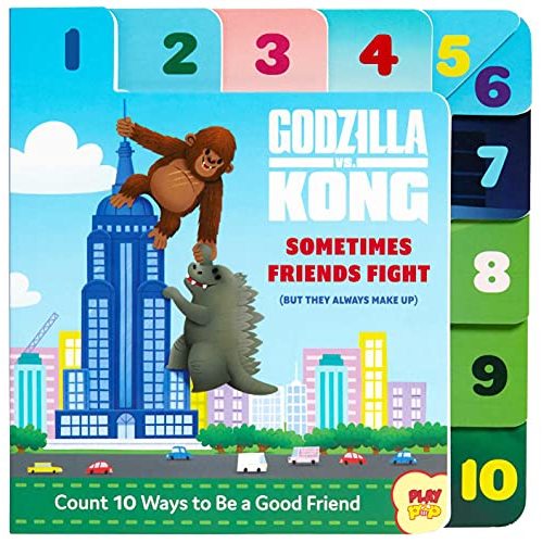 Godzilla vs. Kong: Sometimes Friends Fight: (But They Always Make Up) (Friendship Books for Kids, Kindness Books, Counting Books, Pop Culture Board Books, PlayPop)