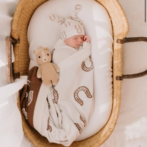Knit Blanket | Western Horse Shoe *PRE-ORDER*