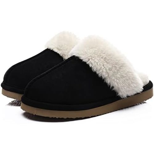 Litfun Women's Fuzzy Memory Foam Slippers Fluffy Winter House Shoes Indoor and Outdoor