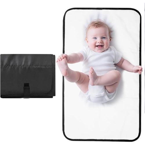 Lekebaby Portable Diaper Changing Mat Waterproof Baby Changing Mat Foldable Nappy Change Pad, Cartoon