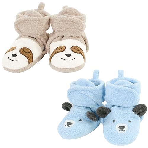 Hudson Baby Unisex-Child Cozy Fleece Booties Winter Accessory Set