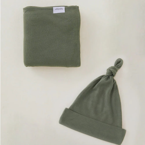 Basil Swaddle + Hat Set