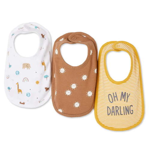 George Infants' Gender Inclusive Bib 3-Pack, One Size - Walmart.ca