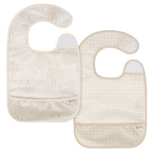 Baby Just Born® 2 Pack Wipeable Bibs