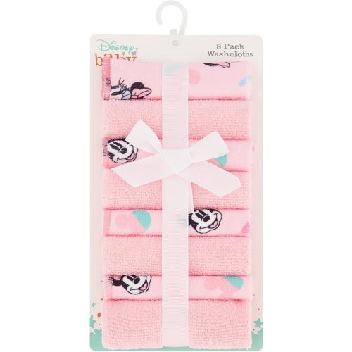 Cudlie Disney Baby Washcloths with Nursery Characters | 8 Pack of Kids Washcloths for Bath | Baby Shower Gifts and Baby Stuff for Newborns
