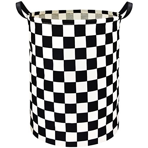 HIYAGON Boys Laundry Basket hamper Kids Hamper Car Toy Organizer Bins for Room Decor,Gift Basket for Bedroom(Racing Flag)