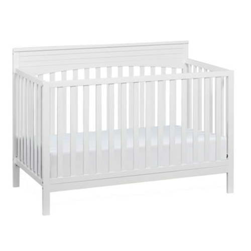 Oxford Baby Harper 4-in-1 Convertible Crib, Snow White, GREENGUARD Gold Certified, Wooden Crib