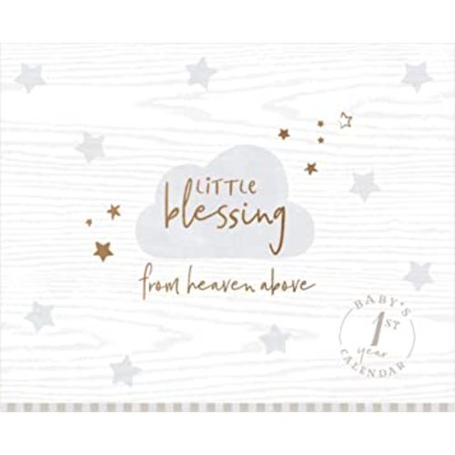 C.R. Gibson Little Blessing Baby's First Year Calendar Memory Book, 11" x 18"