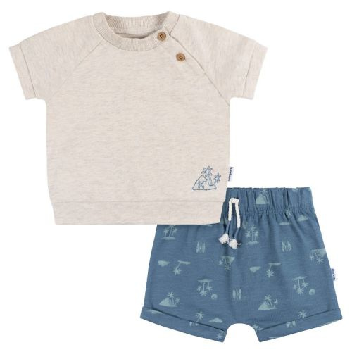 Gerber Baby Boys' T-shirt And Shorts - Surf - 6-9 Months - 2-piece
