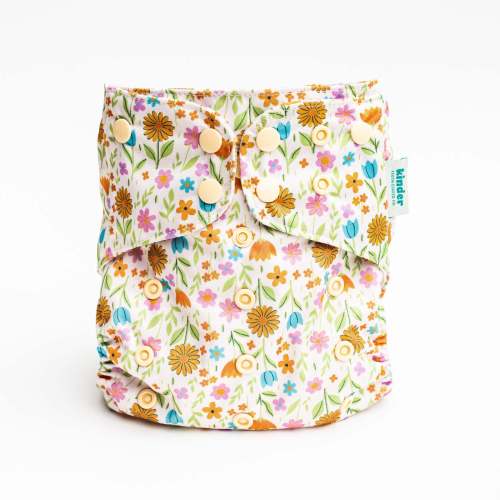 Patterned Pocket Cloth Diaper with Athletic Wicking Jersey