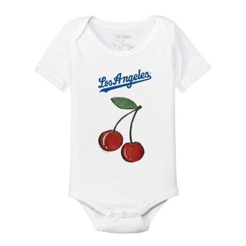 Infant Los Angeles Dodgers Tiny Turnip White Cherries Bodysuit | 6 Months