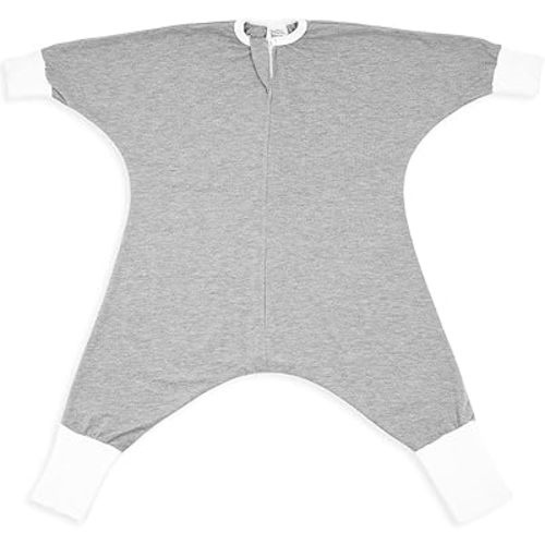 SleepingBaby Flying Squirrel Toddler Pajamas with Practical Zipper for Quick Diaper Changes and Travel Comfort - Heather Grey - 12-24 Months