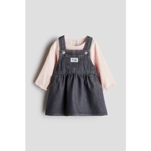 2-PIECE DENIM DRESS AND TOP SET