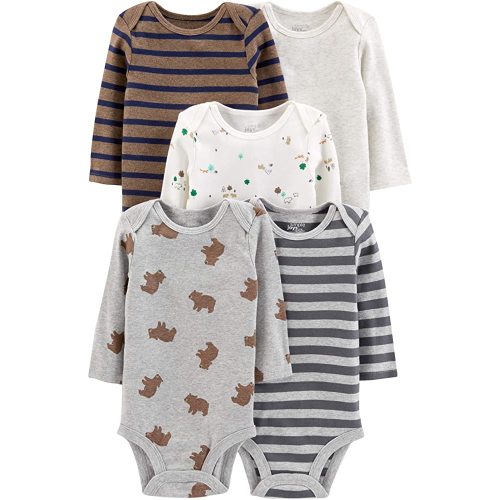 Simple Joys by Carter's Unisex Babies' Long-Sleeve Bodysuit