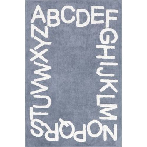 Nuloom Alphabet Washable Round Rug
