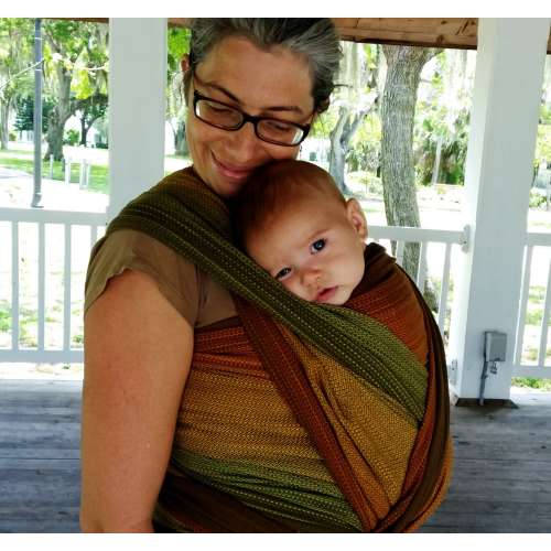 Handwoven Baby Wrap | Fair Trade | SUPPORTIVE Baby Carrier for Front & Back Carrying Infant or Toddler – Girasol Sherwood