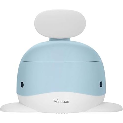 Kindsgut Potty Training Toilet in Whale Design, Designed in Germany, Potty Training in a Beautiful Design, Light Blue