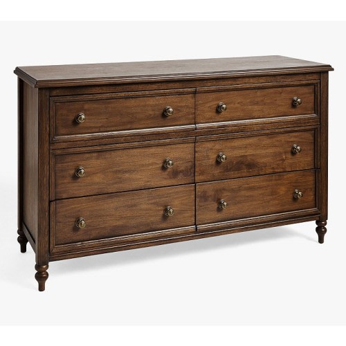 Chris Loves Julia Turned Wood 6-Drawer Dresser (56w x 19d")