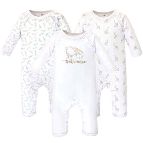 Touched by Nature Baby Organic Cotton Coveralls 3 Pack, Little Giraffe — buybuy BABY 03 Months