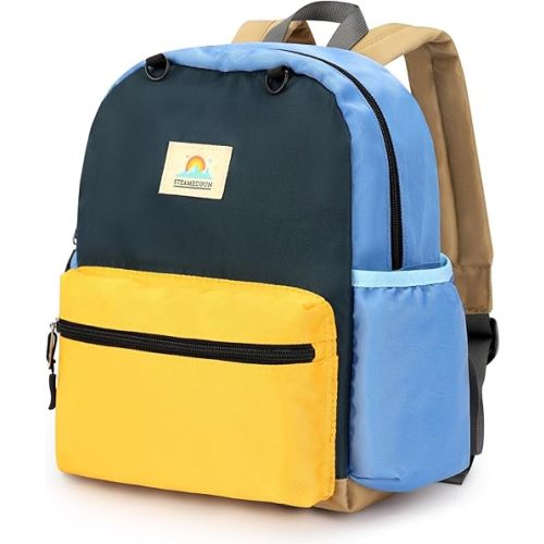 STEAMEDBUN Toddler Backpack for Boys 2-4: Preschool Kindergarten Backpack - 12 inch Daycare Backpack