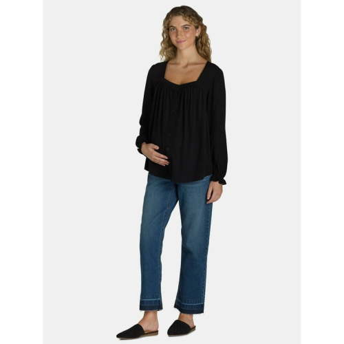 Time and Tru Women's Maternity Square Neck Top