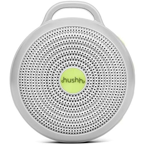 Marpac Hushh Portable White Noise Machine for Baby | 3 Soothing, Natural Sounds with Volume Control Baby-Safe Clip & Child Lock, Gray, 3.7 ounces