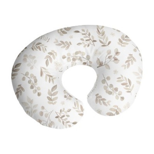 Sweet Jojo Designs Boy or Girl Gender Neutral Unisex Support Nursing Pillow Cover Botanical Beige and Taupe