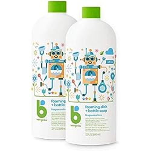Amazon.com: Babyganics Liquid Baby Laundry Detergent AND Babyganics Foaming Dish Soap, Fragrance Free : Health & Household