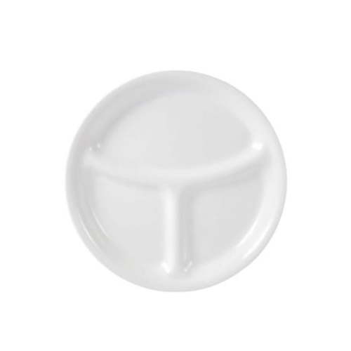 Corelle® Classic Winter Frost White Divided Lunch Plate, 8.5" Divided Round Lunch Plate