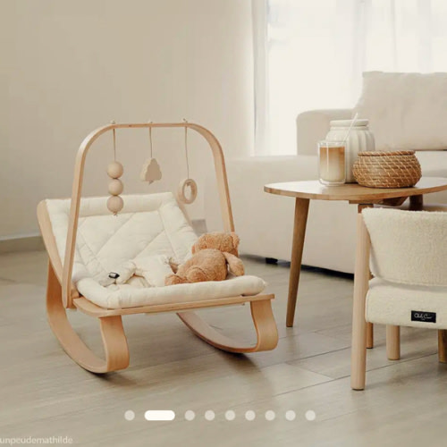 LEVO Baby Rocker in natural wood – Charlie Crane Paris