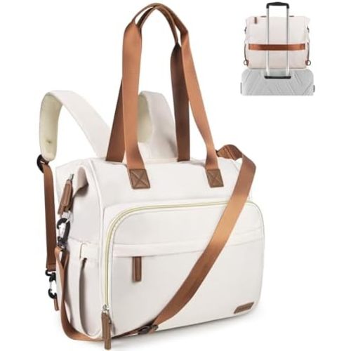 Diaper Bag Backpack, Mommy Travel Diaper Bag Tote with Shoulder Strap, Hospital Bag, Weekender Baby Bag for Mom