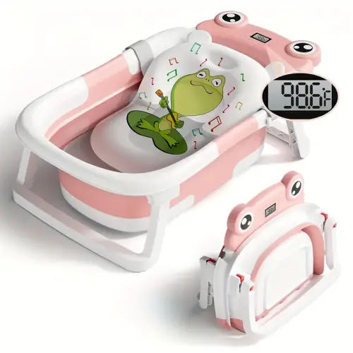 foldable bathtub soft cushion thermometer non - Temu