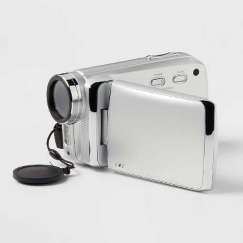8MP Camcorder - heyday™ Silver: Built-In Microphone, 512GB Storage, 2.7K Video