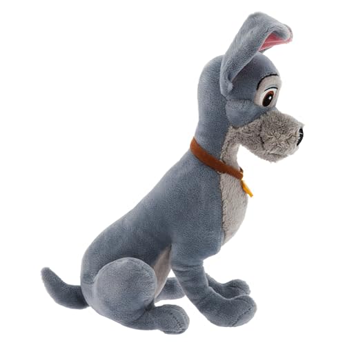 Disney Store Official Tramp Medium Soft Toy for Kids, Cuddly Character with Fuzzy Texture and Embroidered Details, Collar and Dogtag, Disney Plushy Suitable for All Ages.