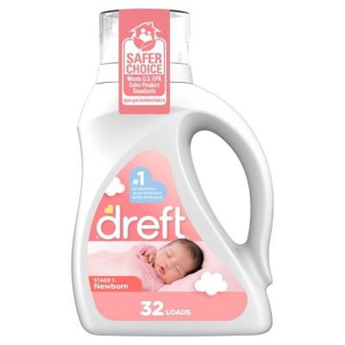 Dreft Stage 1: Newborn He Compatible Hypoallergenic Baby Liquid Laundry Detergent - 150 Fl Oz