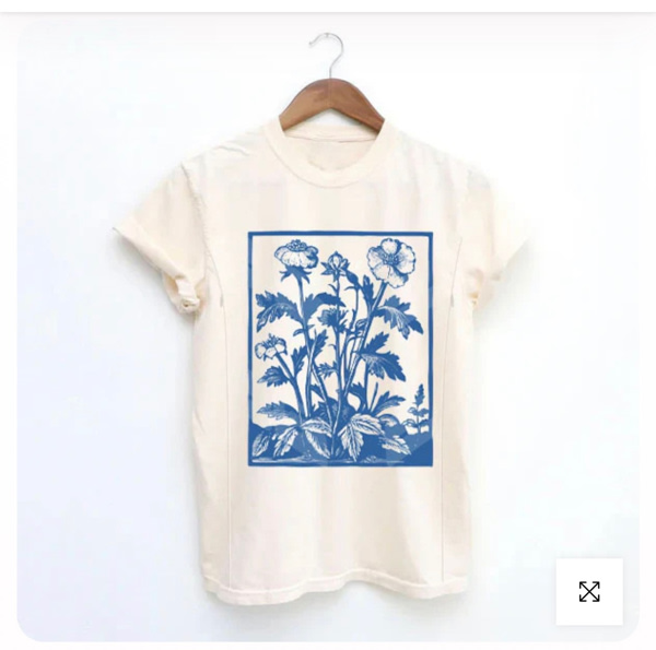 Vintage Wildflowers Graphic Nursing T-shirt – Giftifymama