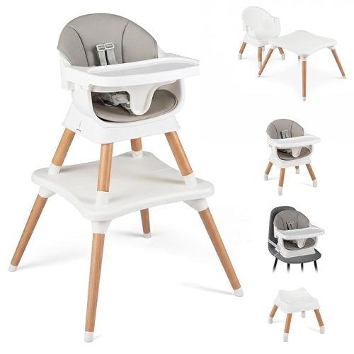 BABY JOY High Chair, 9-in-1 Convertible Highchair