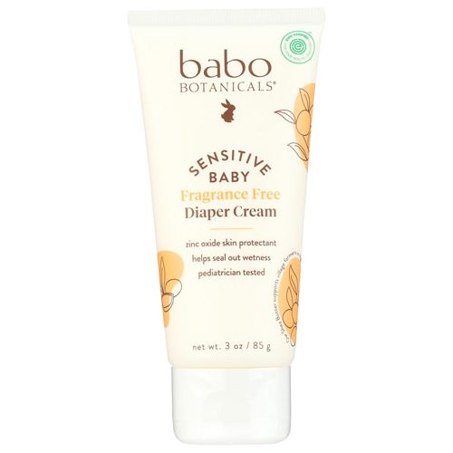 Babo Botanicals Sensitive Baby Diaper Cream Fragrance Free -- 3 oz - Vitacost