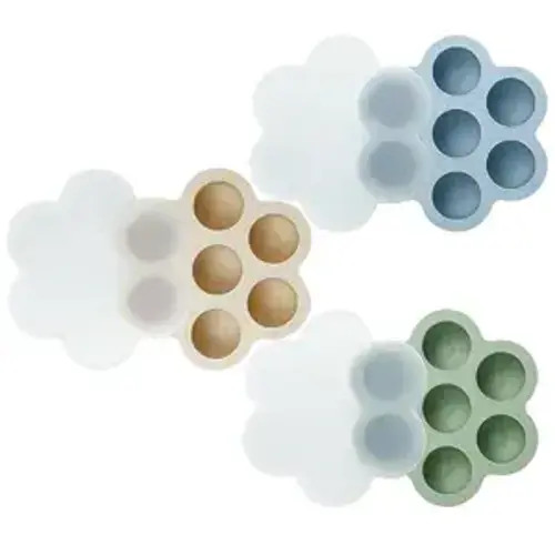 3 Pack Baby Food Freezer Tray (Blue/Green/Carnation)