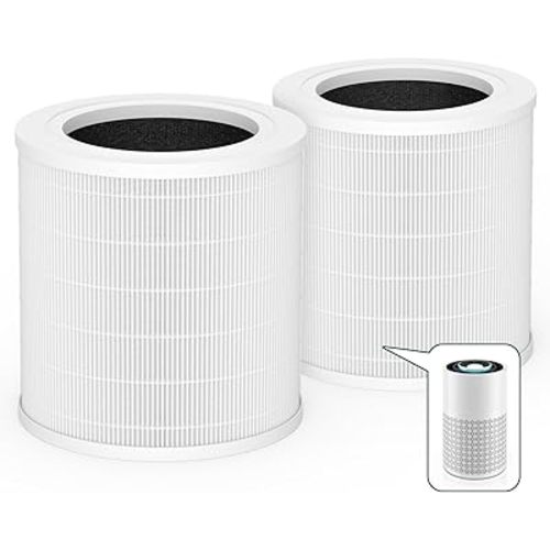 A2001 Replacement Filter Compatible with A2001 Air Purifie-r, 3-In-1 H13 True HEPA Activated Carbon Filter, Compared to Part #AF-2001, 2 Pack