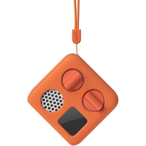 Yoto Mini Adventure Jacket in Fruit Punch (Orange) with Matching Wrist Lanyard – Accessory for Kids Mini Audio Device, Anti-Slip Silicone Skin Cover, Fitted Protective Sleeve Case