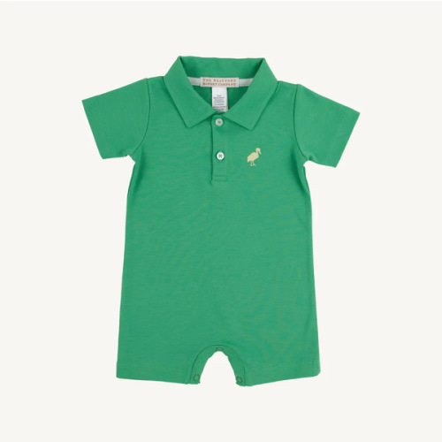 Sir Proper's Romper - Kiawah Kelly Green with Bellport Butter Yellow S