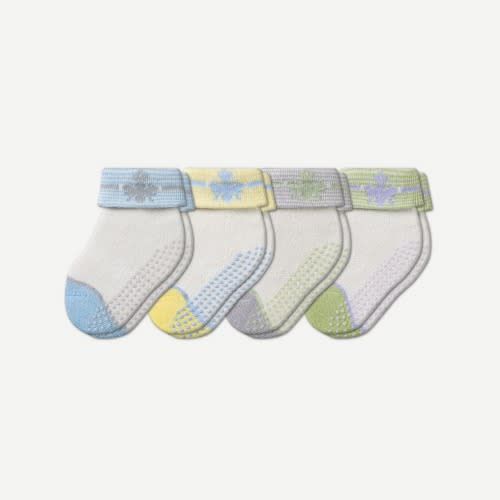 Baby Gripper Socks 4-Pack (6-12 Months) - Bombas