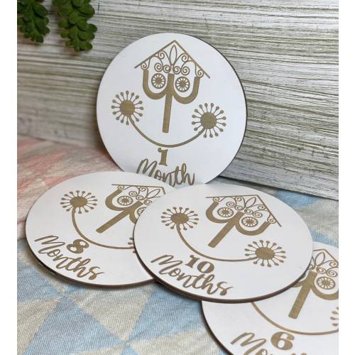 Baby Milestone Marker It’s A Small World , Disney Baby Gift, Baby Monthly Marker